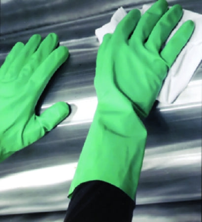 Medical Safety Systems Utility Glove Small Nitrile Green Straight Cuff NonSterile - 653-53171301
