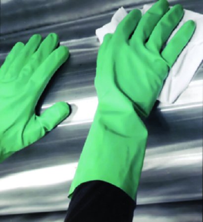Medical Safety Systems - Utility Glove Small Nitrile Green Straight Cuff NonSterile - 653-53171301