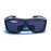 Solar Shield - Safety Glasses Fit Over Smoke Tint Polycarbonate Lens Smoke Frame Over Ear One Size Fits Most - DSSS