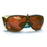 Solar Shield - Safety Glasses Fit Over Amber Tint Polycarbonate Lens Brown Frame Over Ear One Size Fits Most - DSSB