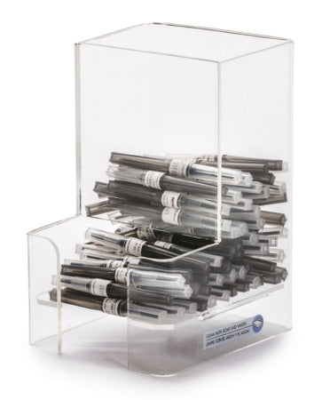 MarketLab - Needle Dispenser Clear Acrylic Manual Surface Mount - 7300