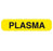 Market Lab - Pre-Printed Label Auxiliary Label Yellow Paper Plasma Black Lab / Specimen - 8020