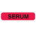 Market Lab - Pre-Printed Label Auxiliary Label Red Paper Serum Black Lab / Specimen - 8022