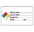 Market Lab - Pre-Printed Label Anesthesia Label White Paper Chemical Hazard Color Block Biohazard 1-1/2 X 2-1/2 Inch - 0748