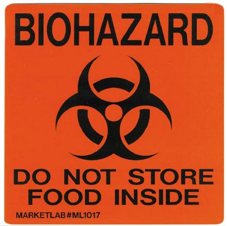 Market Lab - Door / Wall Sign Caution Biohazard - 1018