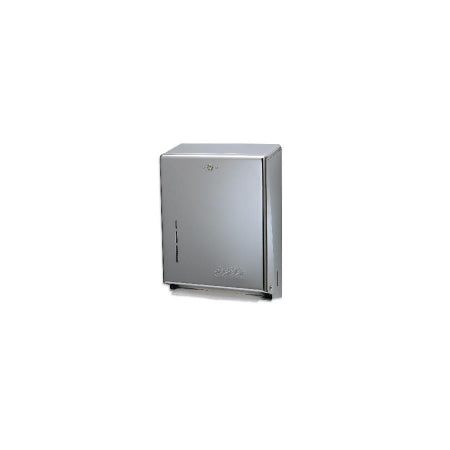 Saalfeld Redistribution San Jamar Paper Towel Dispenser Chrome Finish Steel Manual 500 Count Wall Mount - T1900XC