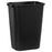 Saalfeld Redistribution Deskside Trash Can 41-1/4 Quart Rectangular Black LLDPE Open Top - FG295700BLA