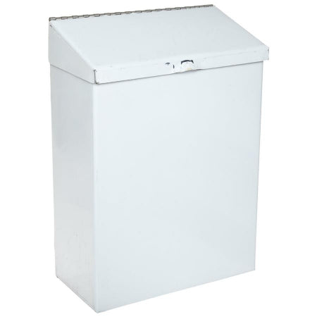 Saalfeld Redistribution Hospeco Feminine Hygiene Waste Receptacle Rectangular Silver Stainless Steel Manual - ND-1E