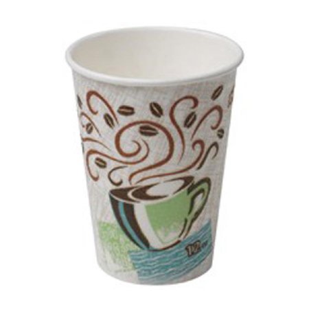 Saalfeld Redistribution Dixie PerfecTouch Drinking Cup 12 oz. Coffee Haze Print Paper Disposable - 5342CD