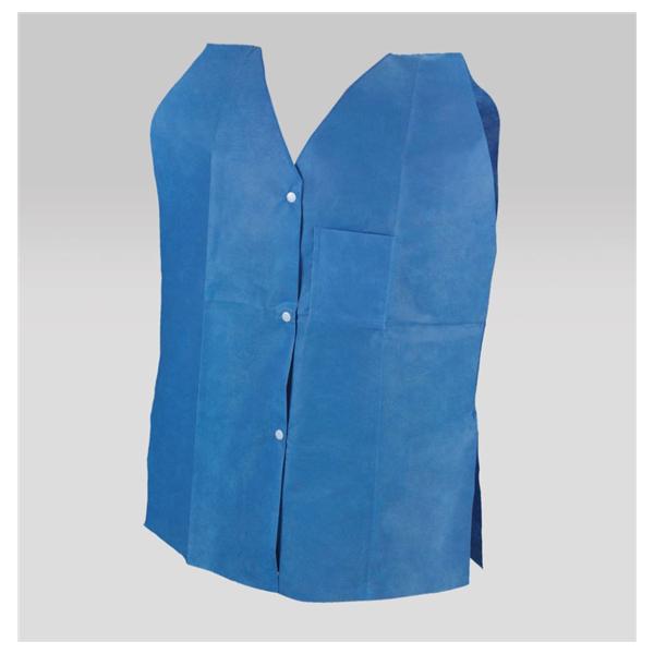 Tidi Products Vest Exam / Rehab Non Woven Dark Blue One Size 50/Case - 960202