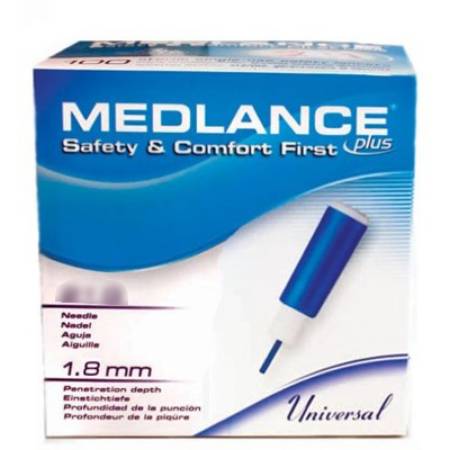 Cambridge Sensors USA Medlance Lancet Fixed Depth Lancet Needle 1.8 mm Depth 21 Gauge - 921-21