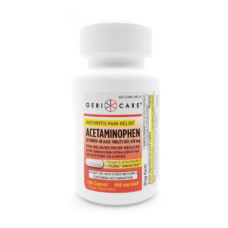 McKesson - Pain Relief 650 mg Strength Acetaminophen Tablet 100 per Bottle - 265-01-HST