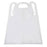Tidi Products Apron Polyester Taffeta Foodcare Unisex White 28 In X 46 In Adult 500/Ca - 10418