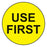 Health Care Logistics Indeed Pre-Printed Label Instructional Label Use First Yellow 3/4 Inch - 18620