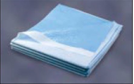 Avalon - Stretcher Sheet Flat Sheet 40 X 48 Inch Blue Tissue / Poly Disposable - 354