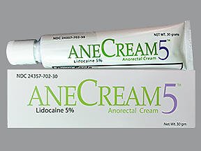 Focus Health Group AneCream Topical Pain Relief 5% Strength Lidocaine Cream 30 Gram - 24357070230