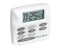 Alimed Multi-Task Timer Clock 3/4 X 2-1/2 X 2-1/2 Inch Up to 100 hours LCD Display Battery Powered - 51966