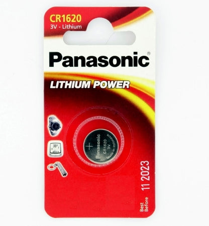 Bulbtronics Panasonic Lithium Battery CR1620 Cell 3V Disposable 1 Pack - 3658