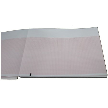 Clinical Health Products ECG / EEG Recording Paper Thermal 8.5 X 11 Inch Z-Fold Red Grid - 9100-026-51