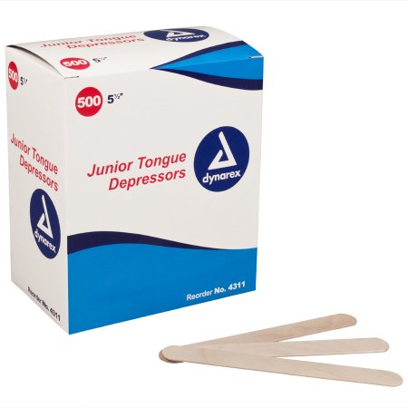 Dynarex - Tongue Depressor dynarex 5-1/2 Inch Length Wood - 4311