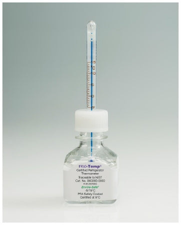 PANTek Technologies LLC Enviro-Safe Liquid-in-Glass Thermometer Celsius -5° to +15°C Free-standing Does Not Require Power - 13201461