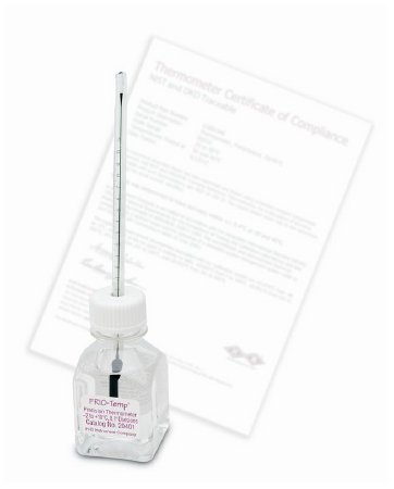 Enviro-Safe - Liquid-in-Glass Thermometer Celsius -30° to +1°C Partial Immersion Free-standing Does Not Require Power - 13201462