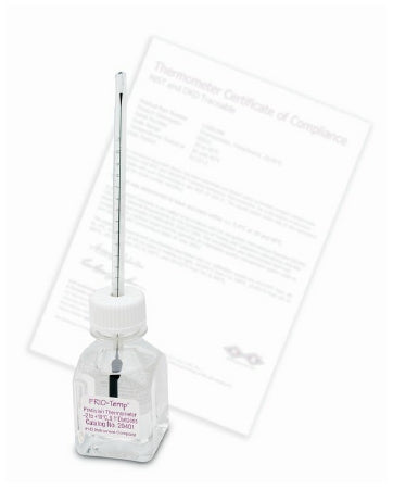PANTek Technologies LLC Enviro-Safe Liquid-in-Glass Thermometer Celsius -30° to 1°C Partial Immersion Free-standing Does Not Require Power - 13201462