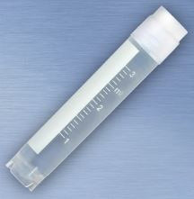 Globe Scientific CryoClear Cryogenic Vial Thermoplastic Elastomer 3 mL Screw Cap - 3013