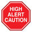 Indeed - Pre-Printed Label Warning Label Red Paper High Alert Caution White Alert Label 2 Inch - 8345