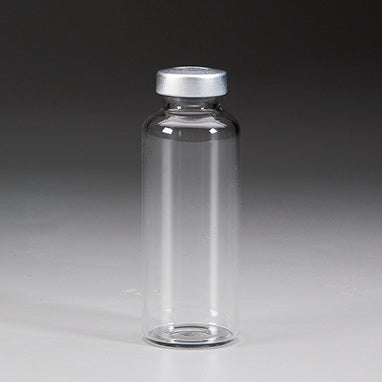 Health Care Logistics Empty Vial Borosilicate Glass 30 mL Stopper Cap - 18494