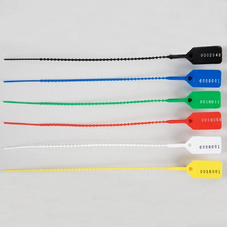 Health Care Logistics Health Care Logistics Easy Pull-Tight Seal Consecutively Numbered Black Polypropylene 8-7/8 Inch - 18319K