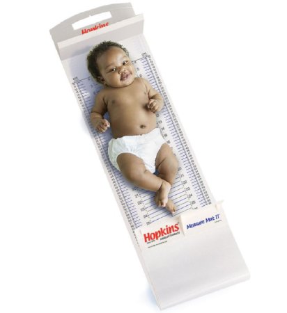 Hopkins Medical Products - Measuring Mat 140 X 300 X 1340mm, PVC, Infant Patient Type, Antimicrobial, 21 oz. Weight, 4 to 39 Inch Measurement Range, 1/8 Inch Graduation - 680210