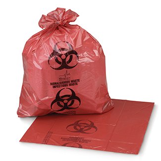 Medegen Medical Products - Biohazard Waste Bag 44 gal. Red Bag Polyethylene 37 X 50 Inch - F110
