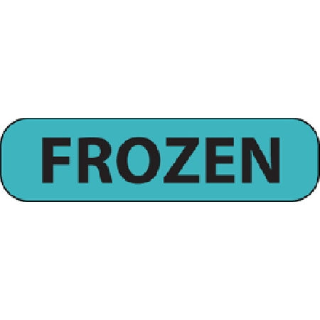Precision Dynamics MedVision Pre-Printed Label Laboratory Use FROZEN Blue 3/8 X 1-7/16 Inch - V02SB6625