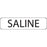 MedVision - Drug Label Anesthesia Label Saline White 5/16 X 1-1/4 Inch - MV01SW7409