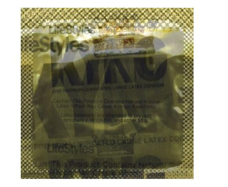 Lifestyles Kyng - Condom Lubricated X-Large 8 per Box - LF-K-Y-9800