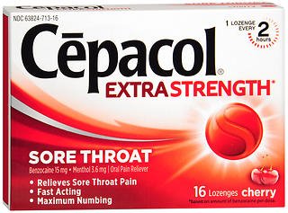 Reckitt Benckiser Coricidin HBP Sore Throat Relief 15 mg - 3.6 mg Strength Lozenge 16 per Box - 63824071316