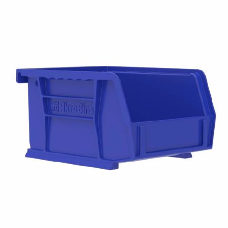 Akro-Mils Akrobins Storage Bin AkroBins Blue Industrial Grade Polymers 3 X 4-1/8 X 5-3/8 Inch - 30210BLUE