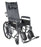 drive Silver Sport - Reclining Wheelchair Dual Axle Full Length Arm Black Upholstery 18 Inch Seat Width Adult 300 lbs. Weight Capacity - SSP18RBDFA