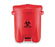 EAGLE - Medical Waste Receptacle Eagle 14 gal. Round Red HDPE Step On - 18-880C