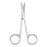 Centurion - Strabismus Scissors 4-1/2 Inch Length Floor Grade Stainless Steel Sterile Finger Ring Handle Curved Blunt Tip / Blunt Tip - Medline - 67650