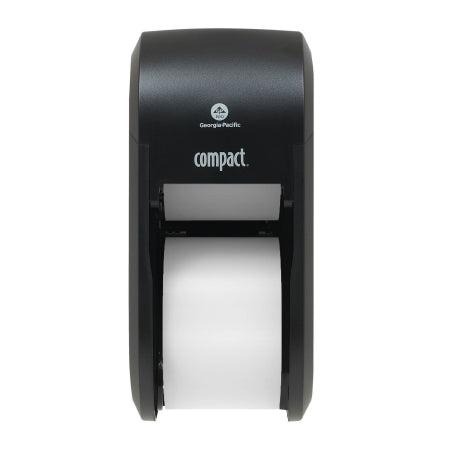 Compact - Toilet Tissue Dispenser Translucent Smoke Stainless Steel Manual 2 Rolls Vertical Mount - 56790A