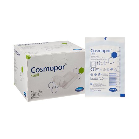 Cosmopor - Adhesive Dressing 2 X 2- 4/5 Inch Nonwoven Rectangle White Sterile - 900800