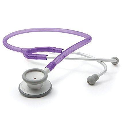 American Diagnostic Corp Adscope-Lite 609 Ultra-lite Clinician Stethoscope Purple 1-Tube 22 Inch Tube Double Sided Chestpiece - 609V