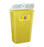 Bemis Sentinel - Chemotherapy Waste Container 22-1/2 H X 16-1/2 L X 11-13/16 W Inch 11 Gallon Yellow Base / White Lid Horizontal / Vertical Entry Hinged Lid - 111 040