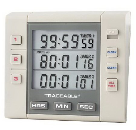 Control 3 Holdings LLC Traceable Alarm Timer Timer 99 hr, 59 min, 59 sec Digital - 5004