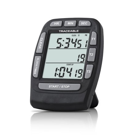 Traceable - Electronic Alarm Timer With Clock 20 Hours Digital Display - 90225-39