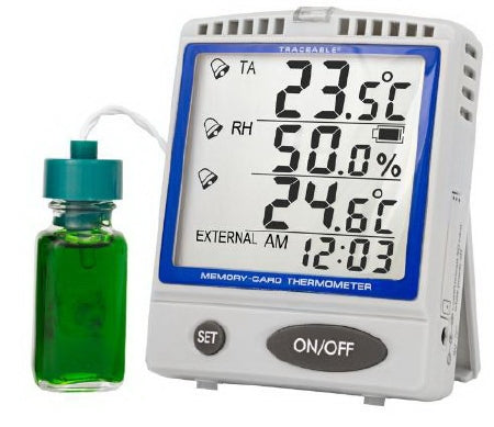 Control 3 Holdings LLC Traceable Memory-Card Refrigerator / Freezer Thermometer - 6400