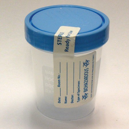 Dynarex - Specimen Container 120 mL (4 oz.) Screw Cap Patient Information Sterile - 4254