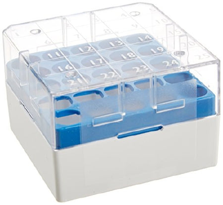 Globe Scientific BioBox Storage Box Blue Polycarbonate 2 X 3 X 3 Inch - 3039B